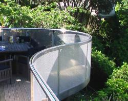Stainless steel balcony surround